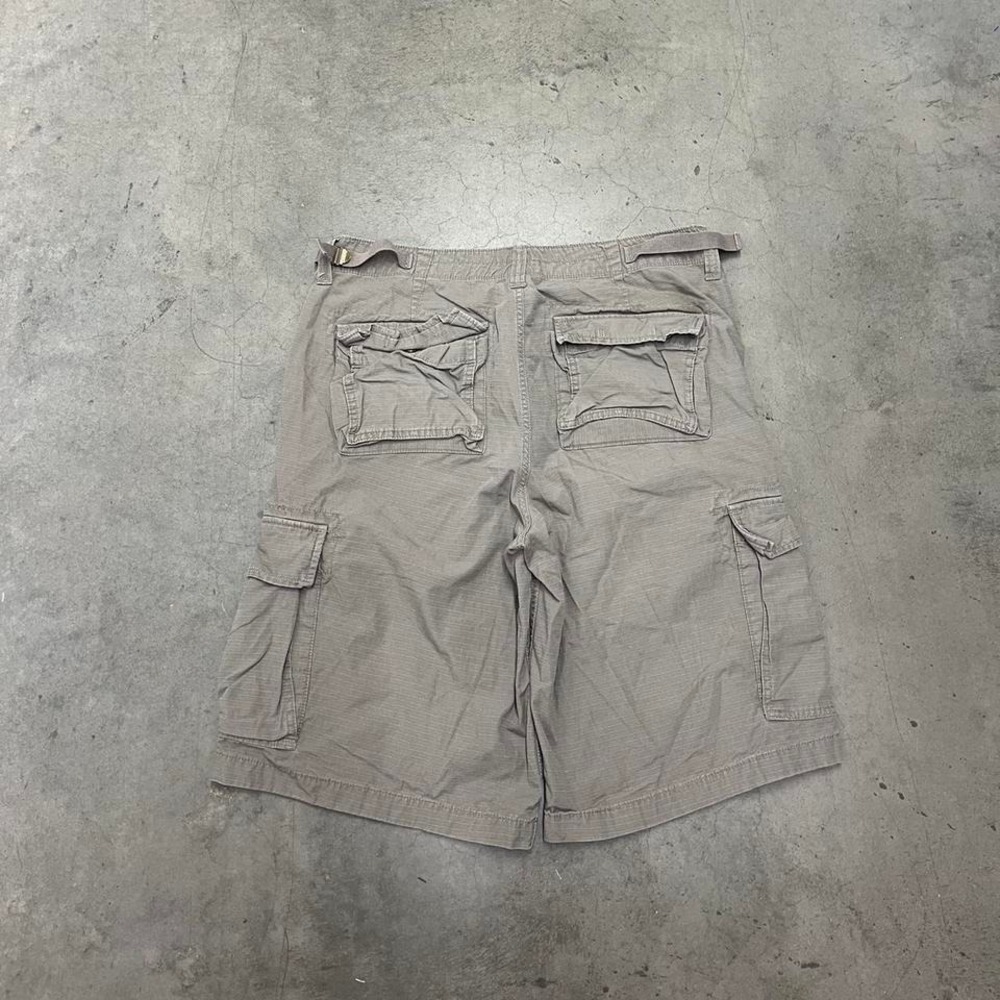 Vintage Polo Jeans Co mens olive cargo shorts paratrooper baggy loose 34‎